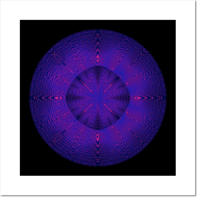 Purple starburst, big bang Wall Art by Bailamor